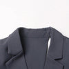 TWOTWINSTYLE Hollow Out Backless Slimming Blazers For Women Notched Collar Long Sleeve Spliced Button Irregular Blazer Female