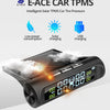 E-ACE Solar Power TPMS Car Tire Pressure Alarm Monitor System Auto Security Alarm Systems Tyre Pressure Temperature Warning