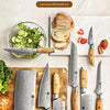 XINZUO 1-8pcs Kitchen Knife Set 73 Layers Custom Damascus Steel 15°±1 Per Side Steel Blade with Olive Wood Handle