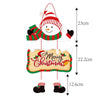 Christmas Porch Door Hanging Banner Christmas Paper Door Decorative Flags for Xmas Home Decorations New Year 2024 Noel Navidad