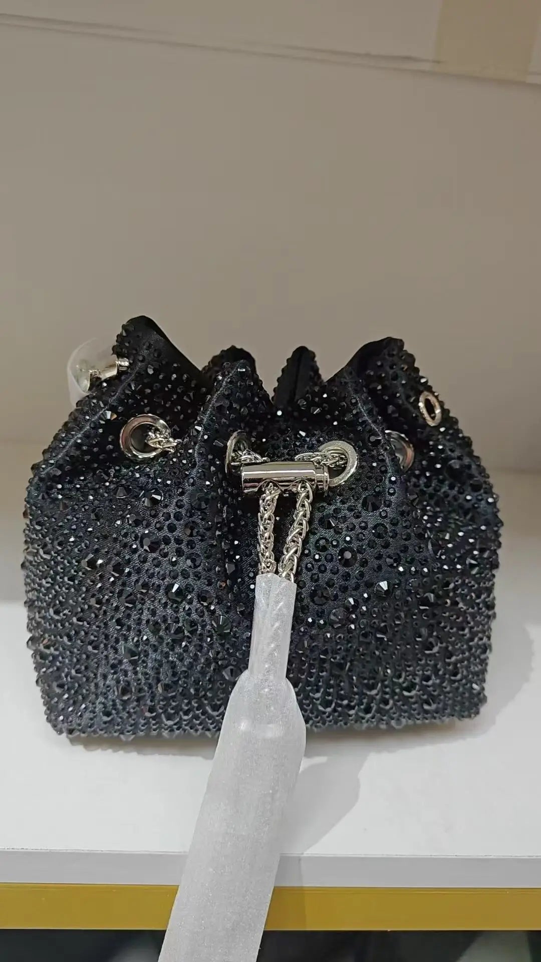 Wedding Party Clutch Purse Glitter Shiny Diamond Banquet Bag Women's Handbag Luxury Fashion Evening Bag Shoulder Chain Bag
