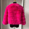 Damenmode Kunstpelzmantel superheiß Herbst Winter Damen kurze Kunstfuchsjacke flauschig hohe Qualität 7XL Damen Pelzmäntel