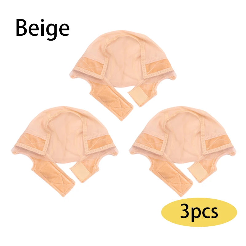 Female Headband Wig Cap Hd Lace Wig Cap For Wig Making U Part Wig Caps With Adjustable Velvet Wig Grip To Wear Wig Nude Hair Net