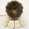 OFTBUY 2025 Winter Clothing Puffer Jacket Women Real Fox Fur Hooded Thick Warm 90% White Duck Down Coat Female Parkas Waterproof