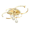 Modern Minimalist LED Ceiling Light Personalized Creative Ring Living Room Lights Gold Atmosphere Bedroom Study Chandelier