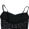 HBLL Women Club Outfits Spaghetti Strap Bodycon Jumpsuits Sparkly Rhinestone Romper Birthday Night Out One Piece Clubwear