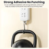 Toocki 1/3 Pcs Power Strip Holder Wall-hanging Plug Punch-Free Fixer Socket Mount Self-Adhesive Cable Wire Organizer For Office