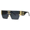 New 2024 Luxury Designer Square Sunglasses Women Fashion Trendy Punk Sun Glasses Ladies Gradient Shades Eyewear Oculos UV400