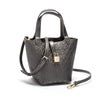 Retro Classic Women's Fashion Handbags Pure Color Design Metal Lock Buckle Accessories Ladies Shoulder Bags Minimalist Versatile