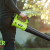 Cordless Leaf Blower 6-Speed Electric Blower with Battery Charger Turbo Motor Dual Tubes Lightweight for Lawn Patio Snow Removal