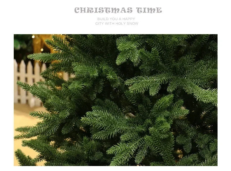 Full PE Artificial Large Christmas Tree PE Material Christmas Tree Home Party Atmosphere Xmas Decorations 1.2m to 2.1m navidad