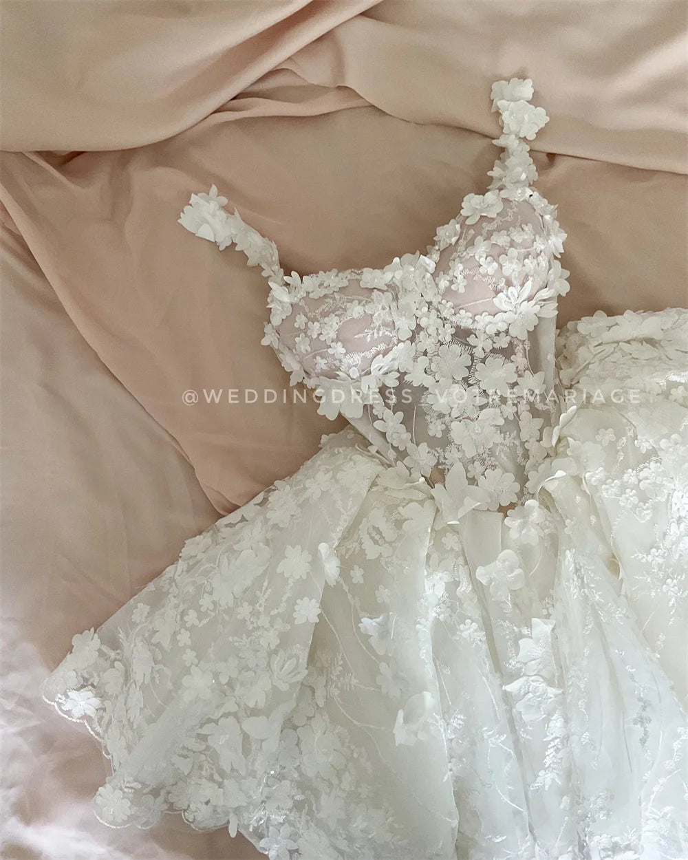 Cathy White Mini Tulle Prom Dresses Spaghetti Strap فساتين السهرة Customized Sleeveless Princess Flowers Vestidos De Noche 2024