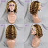10-16 Inches 200% Density Water Wave Bob Human Hair Wigs  Short Deep Curly Brazilian Remy Human Hair Wigs for Black Women