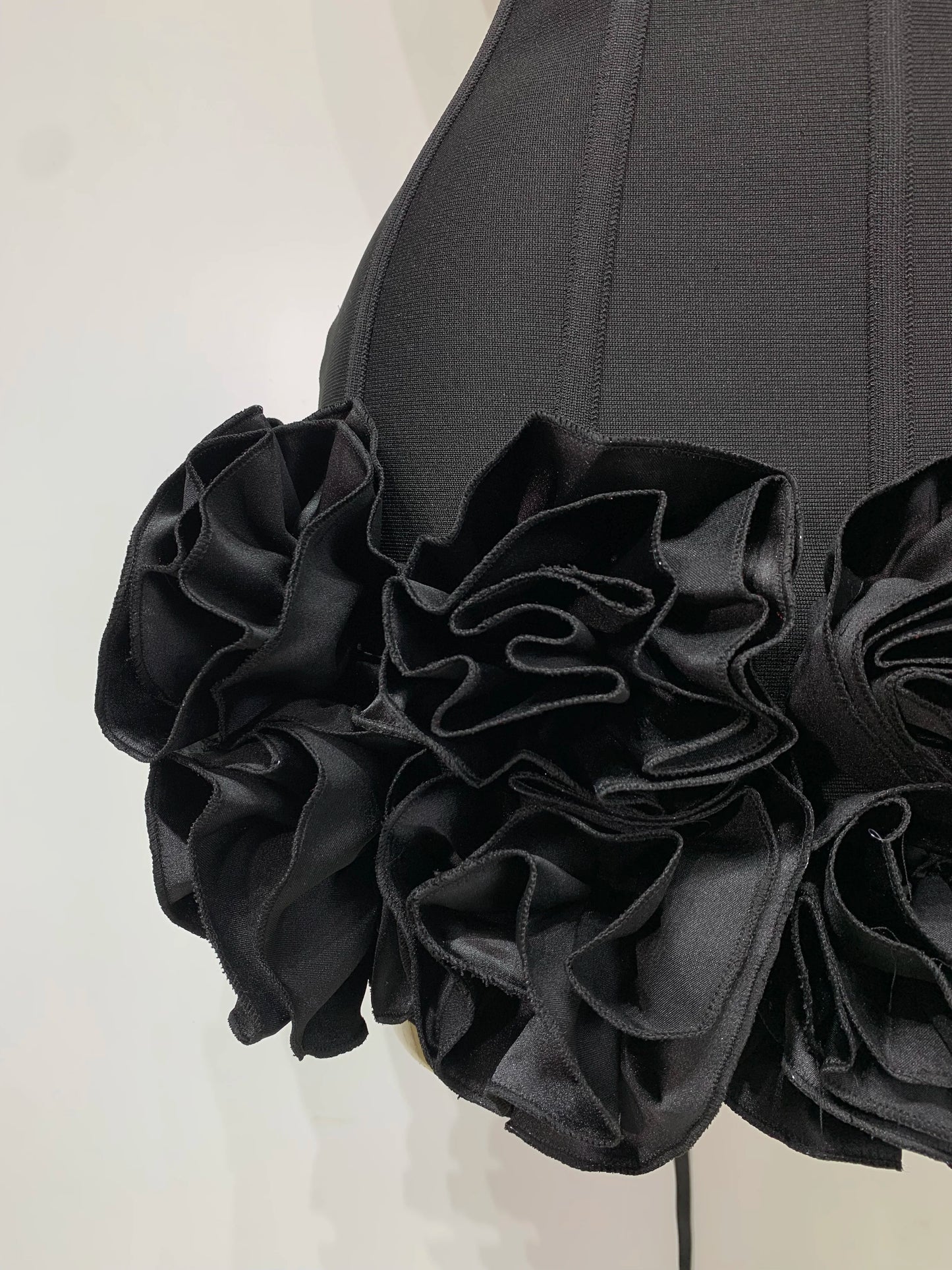Women Sexy Strapless Flower Prom Gown Mini Dress Celebrity Red Carpet Fashion Evening Party Celebrate Birthday Club Dresses