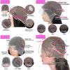 Deep Wave Glueless Wig Human Hair Ready To Wear And Go PrePlucked For Women Precut 6x4 Closure Curly Lace Front Wigs On Sale