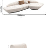 Aesthetics Curved Luxury Sofa Leisure Reception Corner Cute Sofa Office Negotiation Designer Art Muebles Entrance Hall Furniture