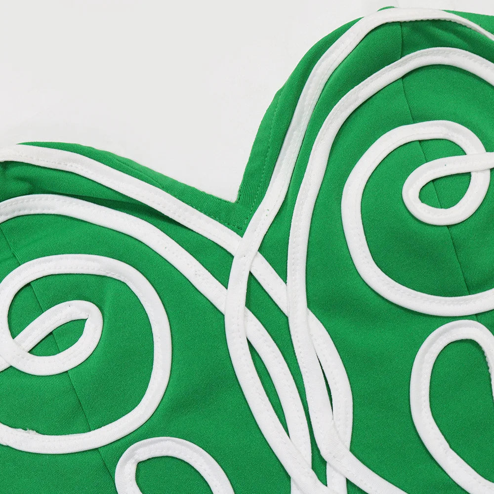 CM.YAYA Sexy Party Women's Set Striped Splicing Strapless Crop Top and Wide Leg Pants 2025 Two 2 Piece Sets Outfit Tracksuits