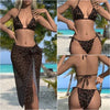 Bikini Swimsuit 2025 New Sexy Slim Fit Backless Swimsuit Hanging Neck Small Lace Split Swimsuit