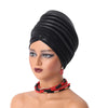 African Women's Auto Gele Headtie Nigeria Lady Pleated Head Wraps Muslim Headscarf Bonnet Turbante Mujer
