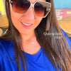 New fashion square frame sunglasses for women luxury sunglasses UV protection large frame all-match glasses(DS-8052-1)