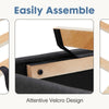 JHK Queen Bed Frame with Headboard No Box Spring Needed Linen Upholstered Wooden Platform Bed Frame with Wood Slats Support