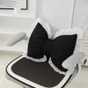 Pink Bow-shaped Pillow Ruffle Lace Decor Plush PP Cotton Filling Pillow Bed Couch Sofa Support Pillow Car Seat Companion Pillows