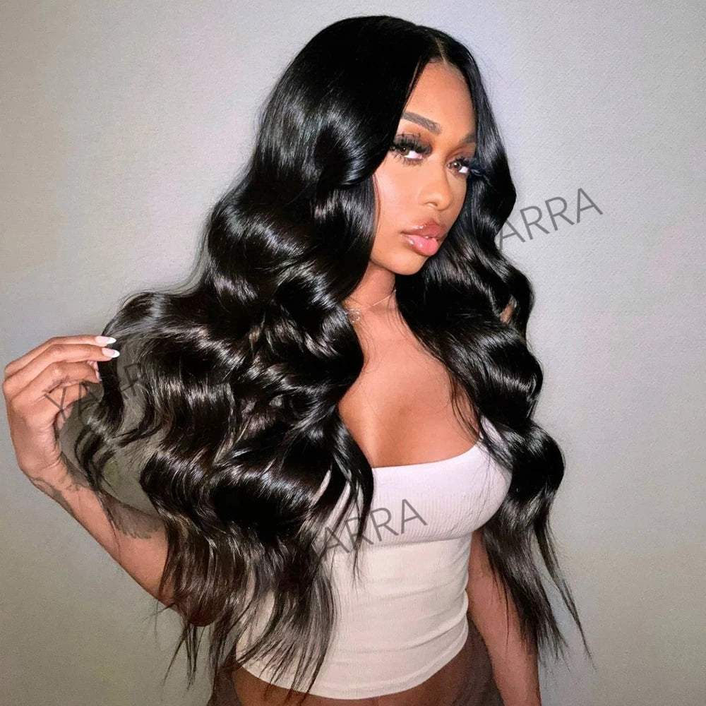 Highlight Green Colored 6X4 Lace Closure Wig Pre Plucked Glueless Human Hair Wigs For Women 200% Body Wave 13x4 Lace Frontal Wig