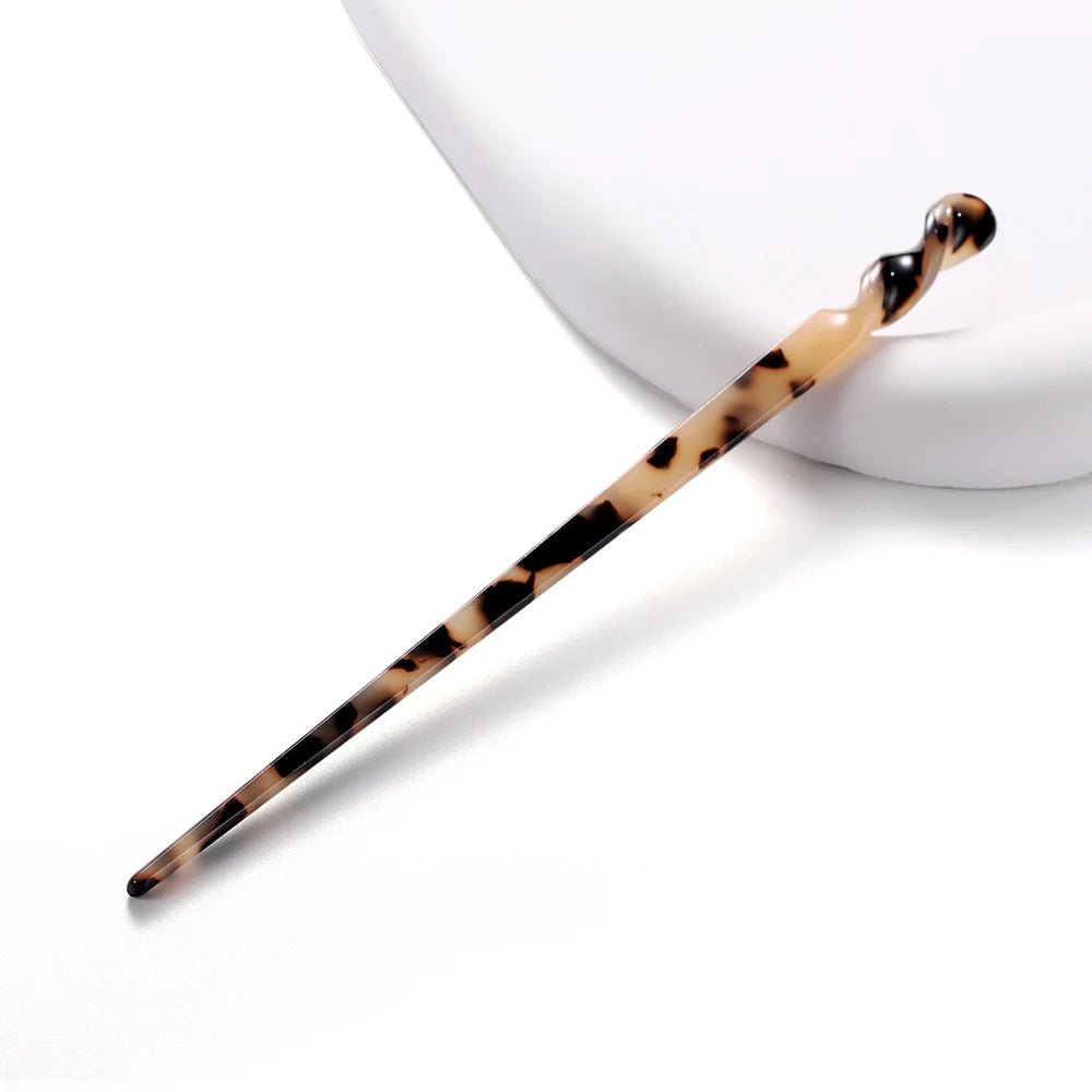 Chinese Style Hair Sticks Vintage Acetate Resin Chopstick Women Hairpins Hair Clip Pin Headwear Wedding Hair Jewelry Accessories