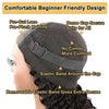 Ombre Blonde Wear and Go Glueless Short Curly 250% Density Human Hair Wigs Princess Hair Ready To Wear Lace Frontal Wigs