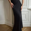 Wolfeel Casual Satin Women'S Skirt Spring Summer Fashion Loose High Waist Maxi Skirts Elegant Simple Slik Fishtail Skirt