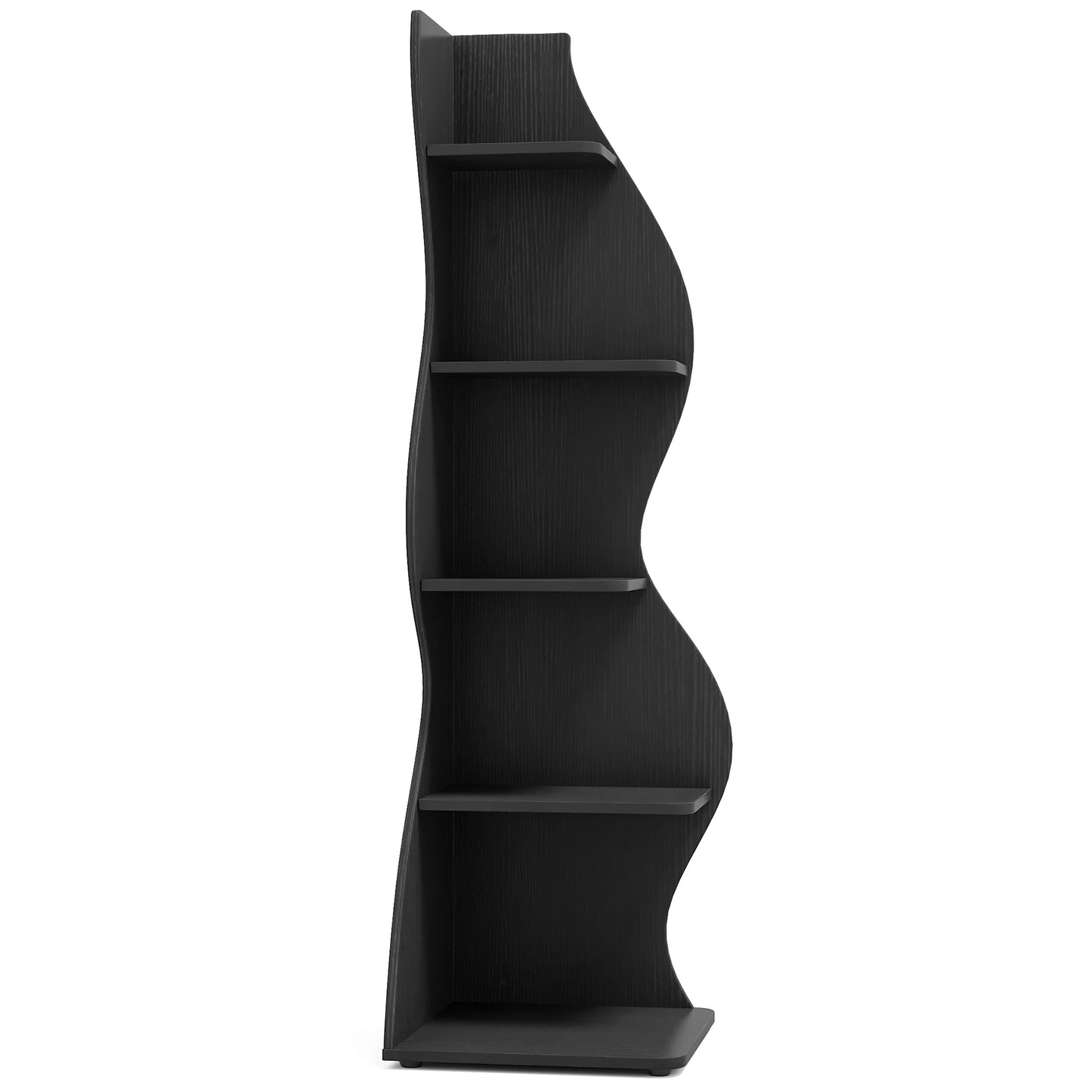 Tribesigns Corner Shelf, Modern 5-Tier Wall Corner Bookshelf, Stylish Corner Small Bookcase Storage Rack Plant Stand