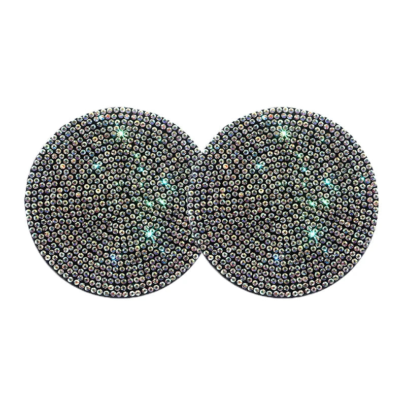 2Pcs Car Non Slip Water Cup Pad Diamond Car Coaster Water Cup Insert Coasters Pads Universal Car Cup Holder Interior Accessories
