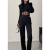 Summer Women T Shirt Girls T-Shirt Woman Clothes Long Sleeve Tops Spring Black Slim Tshirt Female Crop Top Tee Sexy Skinny Y2k