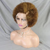 MALAIKA Kinky Curly Short Lace Front Wig Afro Bob Human Hair Natural Hairline 13X4 Lace Frontal Glueless Human Hair Wigs