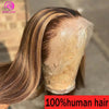 P4/27 Color Highlight Wigs 13x4 Lace Frontal Wig For Women Straight Lace Front Human Hair Wigs Preplucked Wig 100% Human Hair