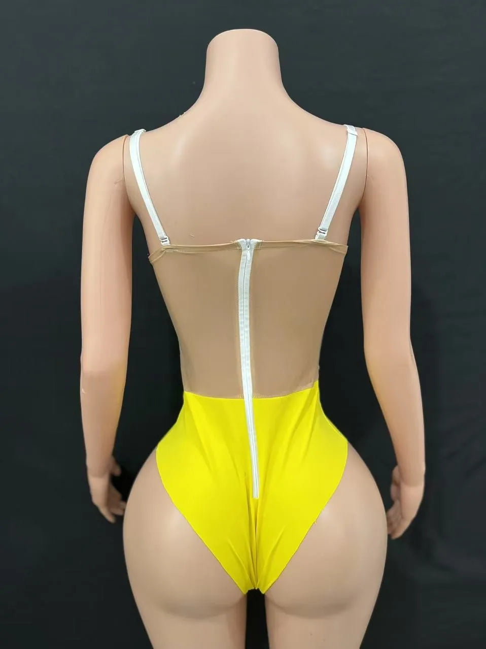 Multi colored triangle jumpsuit, party dress, birthday dress, bar party, dance party, dance team, gogo, women's bar, nightclub,