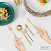 24Pcs/90Pcs Flatware Set Stainless Steel Silverware Utensil Kitchen Tableware Forks Knives Spoons Cutlery for Home Restaurant