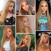 30 Inch Highlight 13x6 Lace Frontal Wig Human Hair  250 Density Highlight Ombre Colored Pre Plucked Human Hair Wigs For Woman