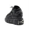2024 NEW Punk Style Women Shoes Lace-up heel height 6CM Platform Shoes Woman Gothic Ankle Rock Boots Metal Decor Woman Sneakers