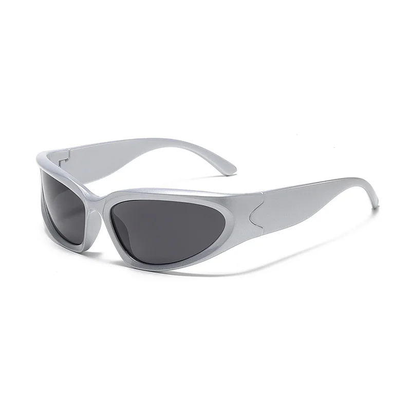 Designer y2k UV400 Mirrored Sunglasses Women White Sun Glasses Men Hispter Sport Driving Cycling Ladies Shades 2023 gafas de sol