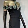 Summer Bandage Dress 2024 Women Celebrity Sexy Diamonds Crystal Black Maxi Long Bodycon Elegant Evening Club Party Dress
