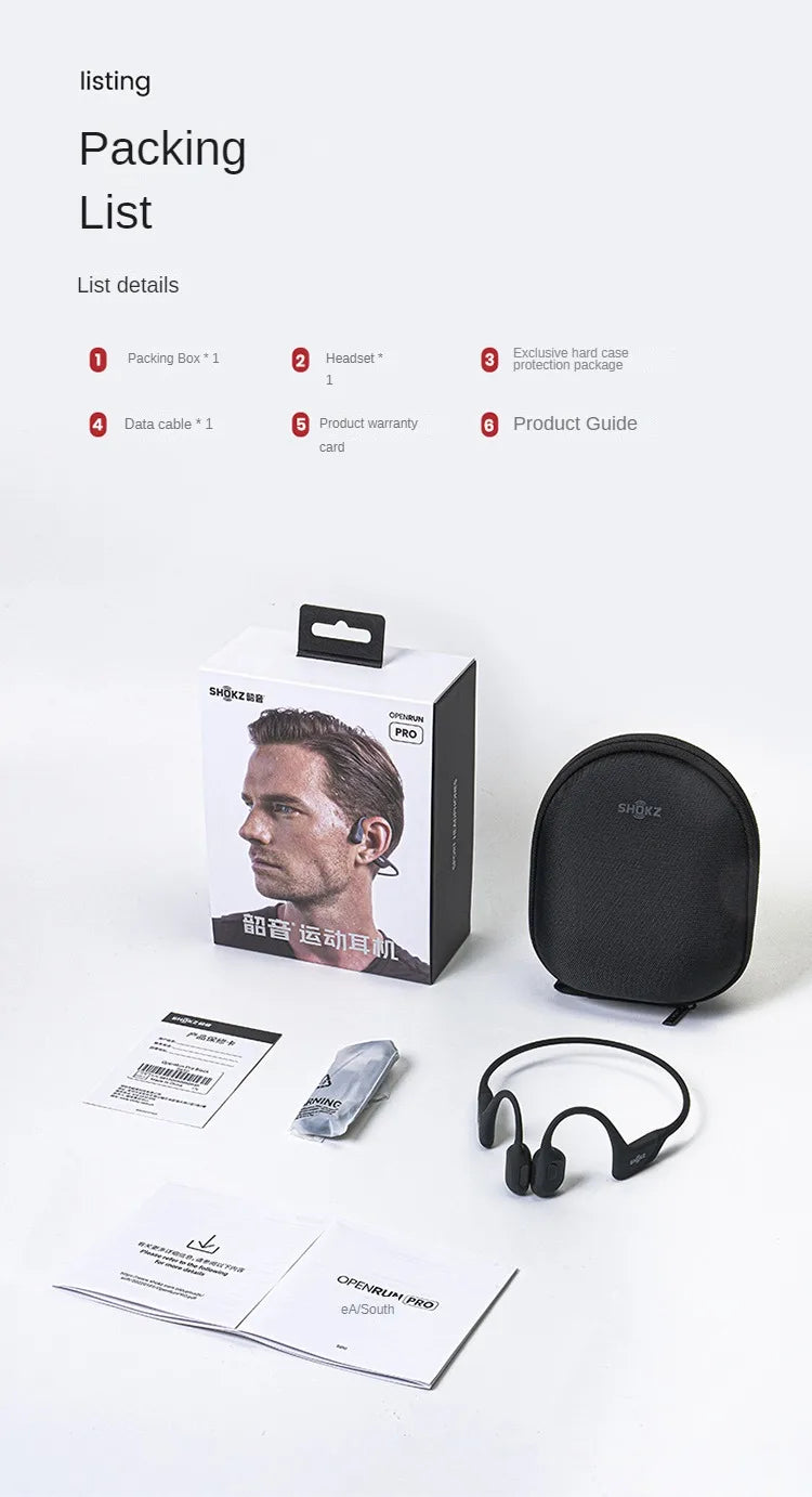 Original SHOKZ S810 Bone Conduction Earphone Openrun Pro Wireless Bluetooth5.1 Earphones Waterproof Sport Running Headset