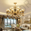 Chandelier Living Room Grand Luxury Crystal Lamp Dining Room Bedroom Decoration French Retro Chandelier Lighting Fixtures