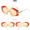 New Unique Women Fashion Sunglasses Retro Unique Lens Special Shades UV400 Men Punk Oversized Sun Glasses UV400
