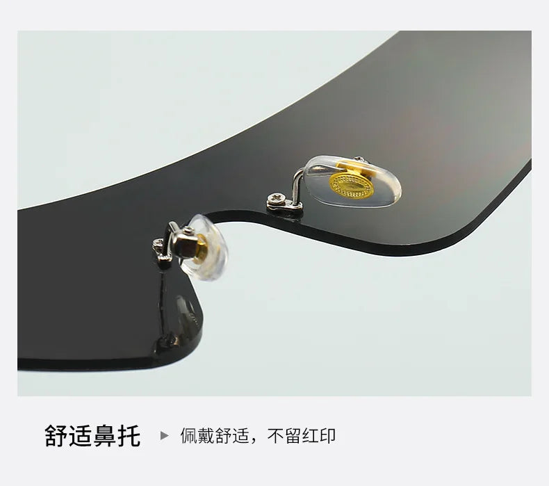 New Fashion Colorful Sports Sunglasses Women Cyberpunk Frameless Sun Glasses Anti Ultraviolet Driving Shades UV400 Oculos De Sol