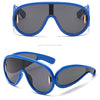 New Fashion Personality Hip Hop Cool Cyberpunk Sunglasses with Large Frame UV400 Anti UV Eyeglasses Oculos De Sol Feminino