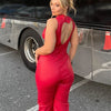 TARUXY Backless Heart Cutout Bodycon Jumpsuit For Women Casual Sleeveless Slim One-Piece Outfits Retro Denim Jumpsuits New 2025