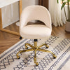 Cute Desk Chair with Wheels, Comfy Armless Swivel Vanity Task Chair for Women/Girl/Kids, Nail Tech for, Office Chairs
