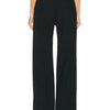 TWOTWINSTYLE Solid Wide Leg Pants For Women High Waist Hollow Out Spliced Diamonds Loose Straight Pant Female Fashion Clothing