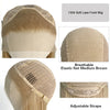 Synthetic Lace Front Wigs Ash Blonde Wavy Wig Soft Synthetic Hair Wig Frontal Lace Wigs Cosplay Daily Use Party Wigs